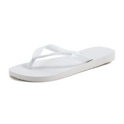 Havaianas Top, Chanclas para Unisex Adulto, Blanco (White/Silver), 37/38 EU (35/36 Brazilian)
