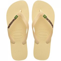 Havaianas HAV.Brasil Logo - Sandalias unisex para adultos, Crema de mantequilla, 37/38 EU