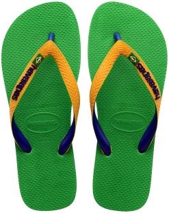 Havaianas Chanclas de dedo finas, verde hoja, 9 UK